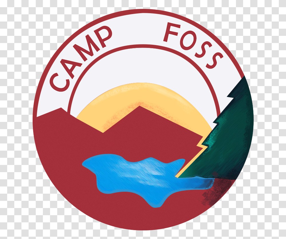 Foss Running Camp Logo Circle, Label, Text, Symbol, Trademark Transparent Png