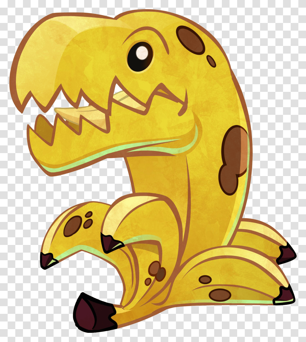Fossil Plants Vs Zombies Heroes Banana, Label Transparent Png