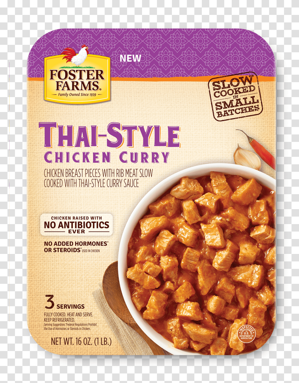 Foster Farms Thai Style Chicken Curry, Food, Plant, Pickle, Relish Transparent Png