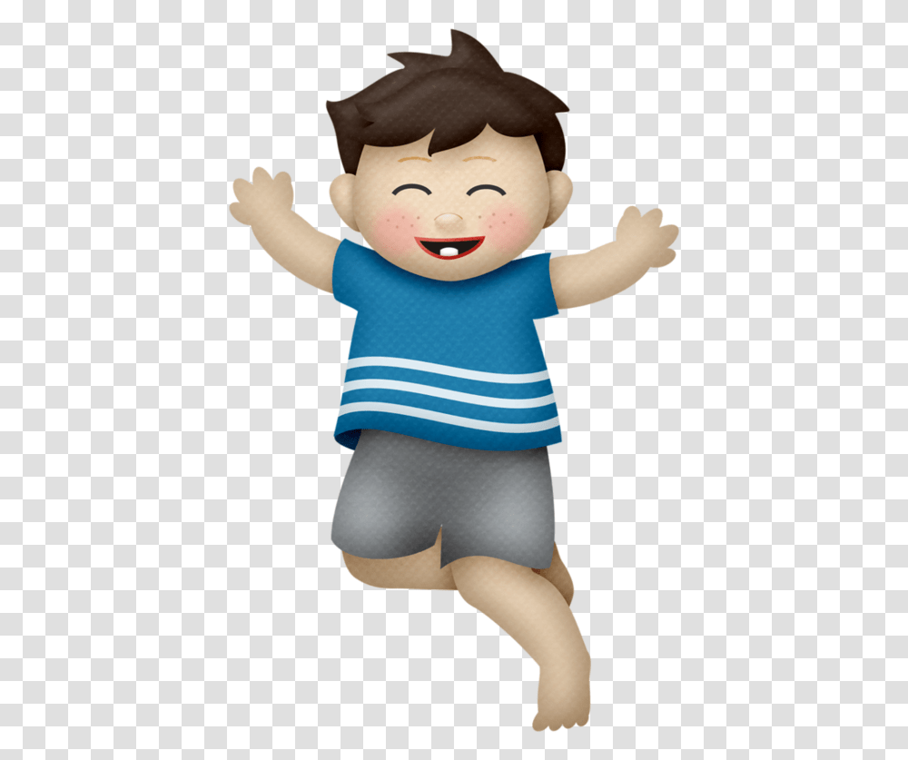 Fotki Jugando Tiernas Corazones Ilustracin Boy Hopping Clipart, Doll, Toy, Person, Human Transparent Png