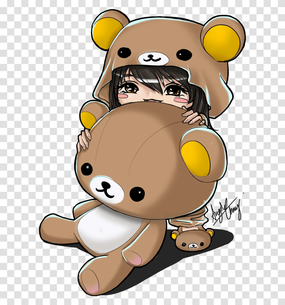 Foto De Best 53 Rilakkuma Background On Cute Anime Teddy Bear, Helmet, Apparel, Toy Transparent Png
