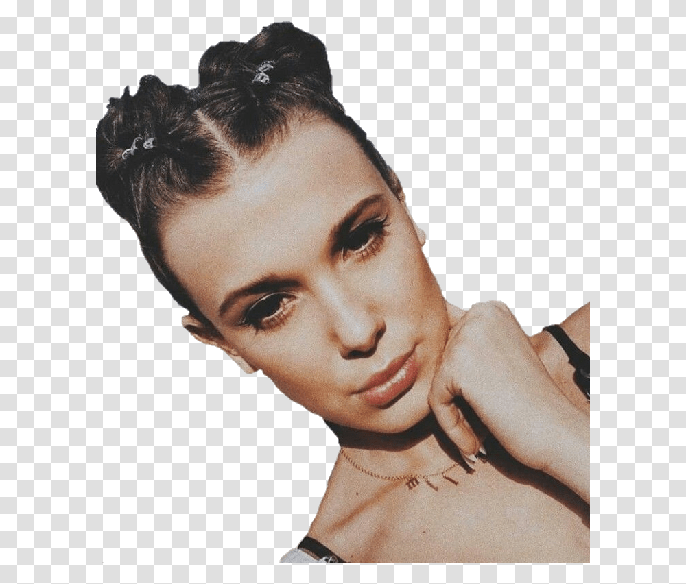 Foto De Milliebobbybrown Eleven Strangerthings Tumblr Millie Bobby Brown, Face, Person, Human, Skin Transparent Png