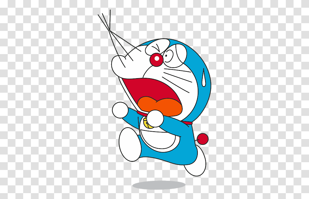 Foto Doraemon Lucu Background Power Point Bergerak, Performer, Face Transparent Png