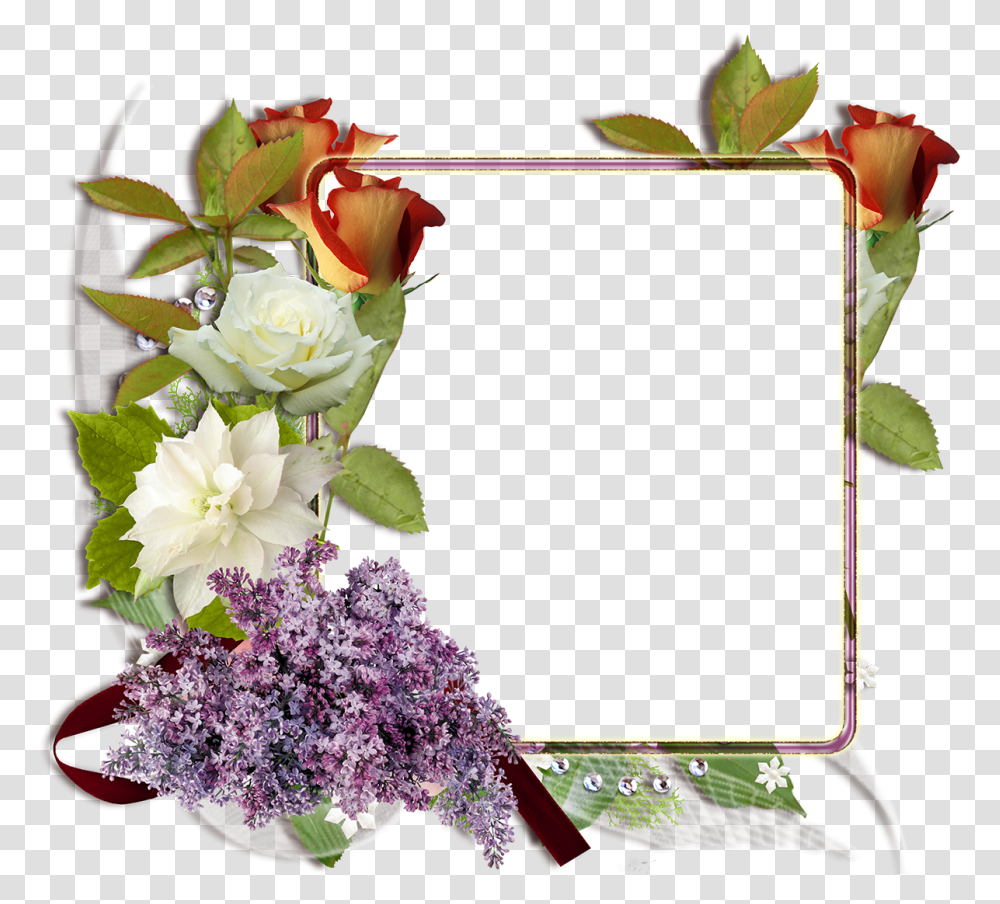 Fotomontaje Con Rosas Blancas Y Rojas Marcos De Rosas, Plant, Flower, Flower Arrangement, Flower Bouquet Transparent Png