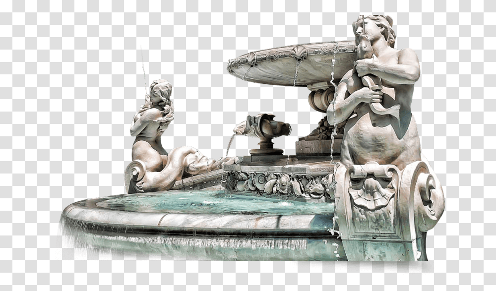 Fountain, Architecture, Sculpture, Statue Transparent Png