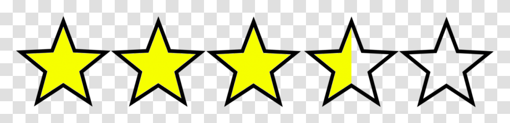 Four And A Half Stars, Star Symbol Transparent Png