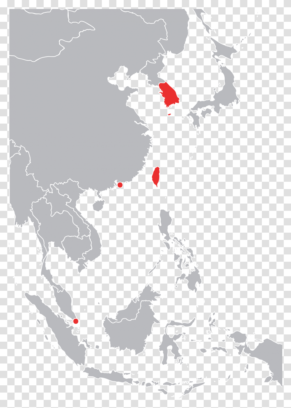 Four Asian Tigers Southeast Asia Countries Flag Map, Diagram, Plot, Atlas, Graphics Transparent Png
