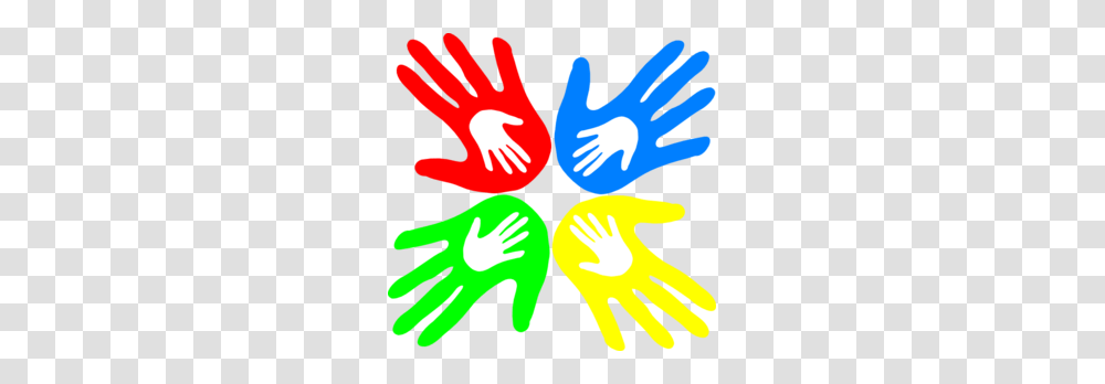 Four Colored Hands Degree Clip Art, Apparel, Glove, Finger Transparent Png