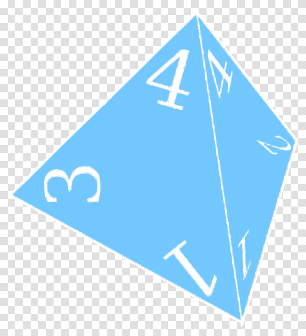 Four Dice Clipart 4 Sided Die, Triangle, Tent Transparent Png