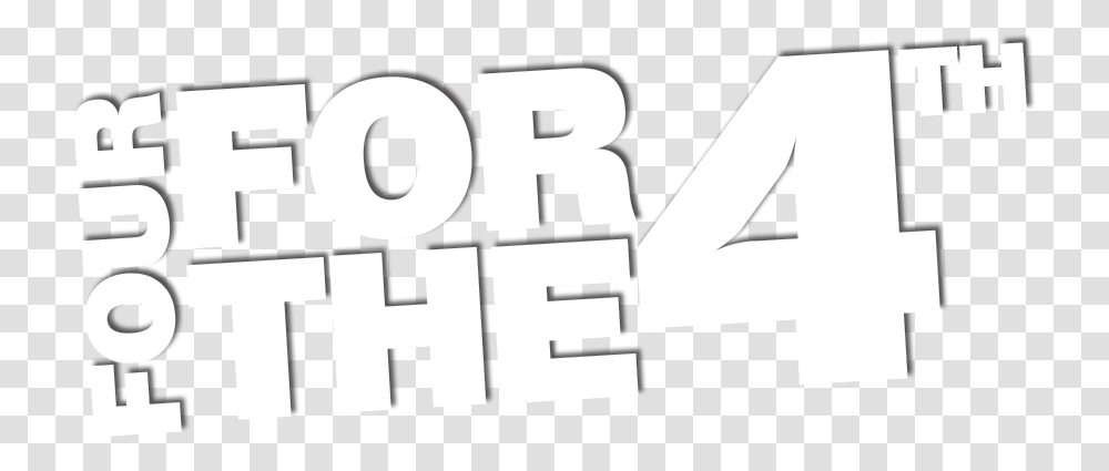 Four For The 4th Illustration, Number, Word Transparent Png