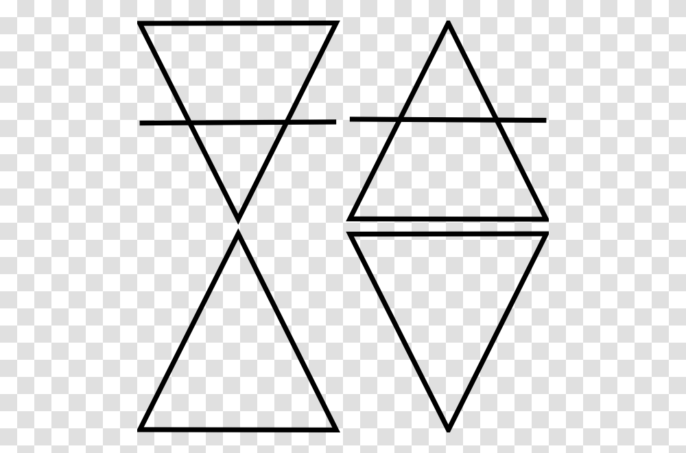 Four Geometric Triangle Symbols Clip Art, Bow, Star Symbol, Utility Pole Transparent Png