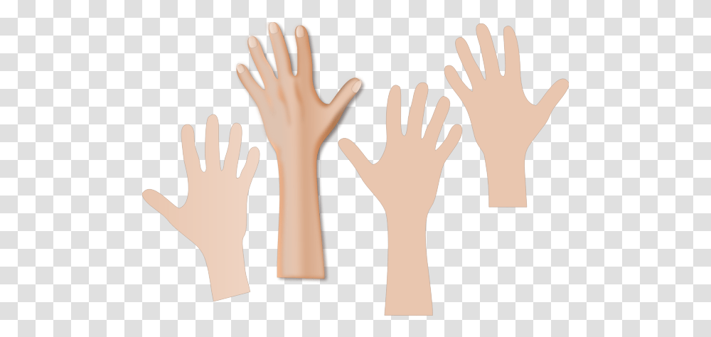 Four Hands Reaching Upwards Hand Reaching Clipart, Wrist, Finger, Person, Human Transparent Png