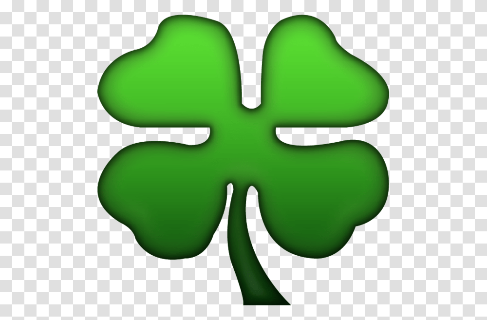 Four Leaf Clover Emoji, Green, Plant, Logo Transparent Png