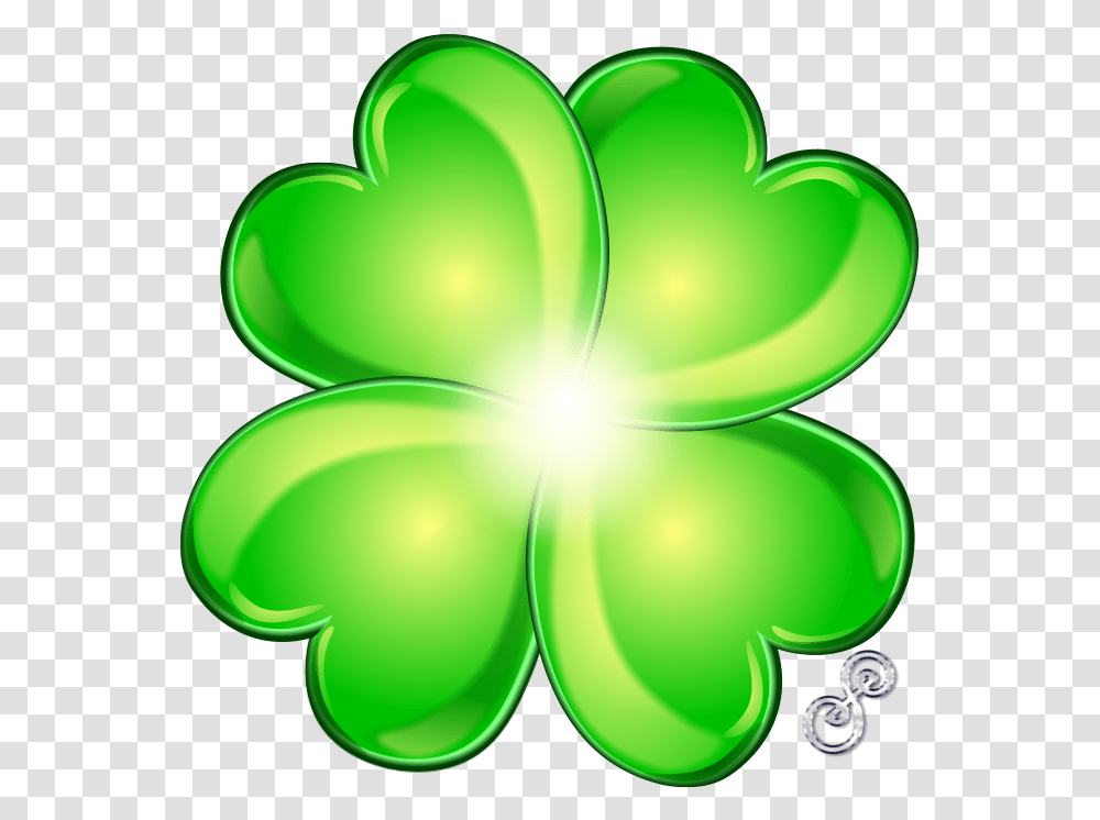 Four Leaf Clover For Luck Magical Four Leaf Clover, Green, Light, Ornament, Symbol Transparent Png