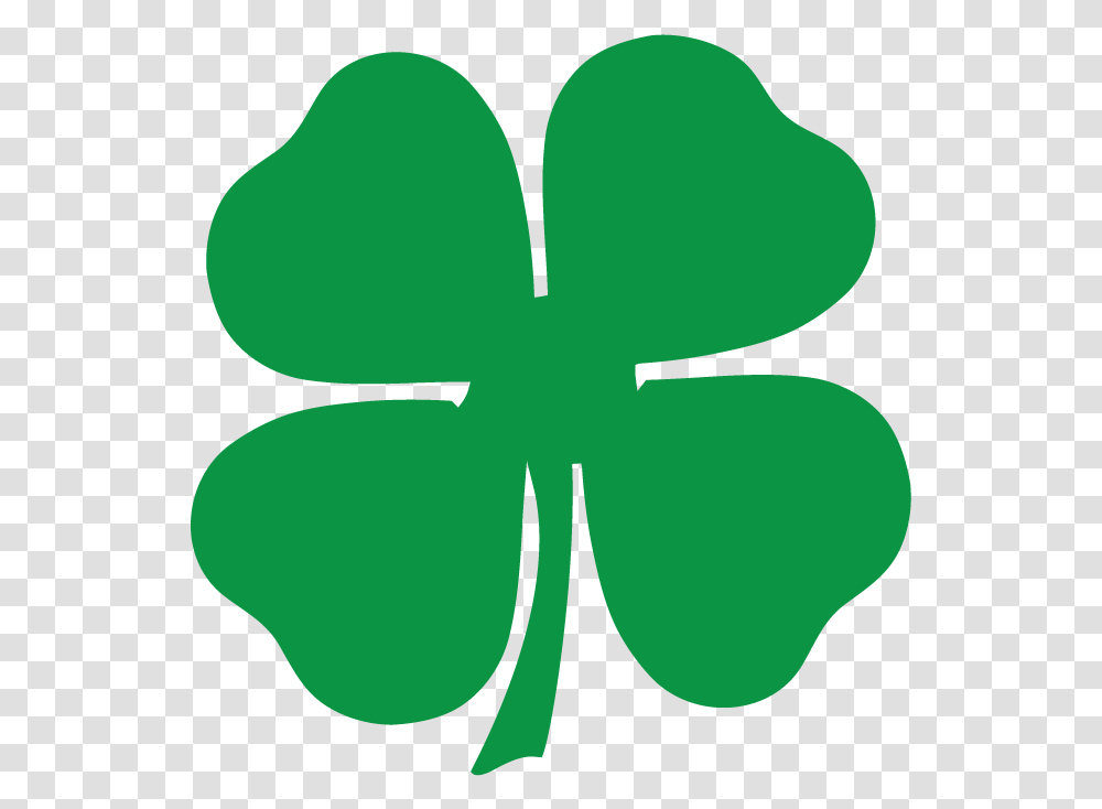 Four Leaf Clover Lucky Charm Irish Pride St Patricks Four Leaf Clover Green, Plant, Silhouette, Logo Transparent Png