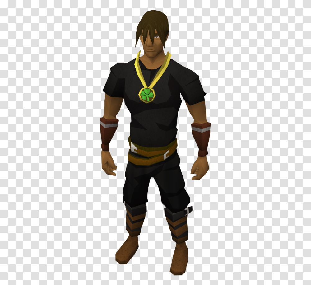 Four Leaf Clover Necklace The Runescape Wiki Amulet Of Souls Ornament, Clothing, Sleeve, Person, Face Transparent Png