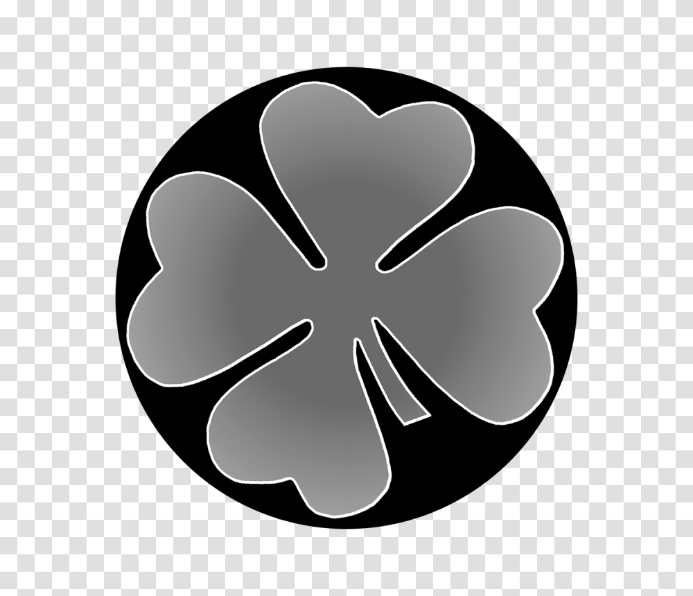 Four Leaf Clover Too, Lamp, Gray, Stencil Transparent Png