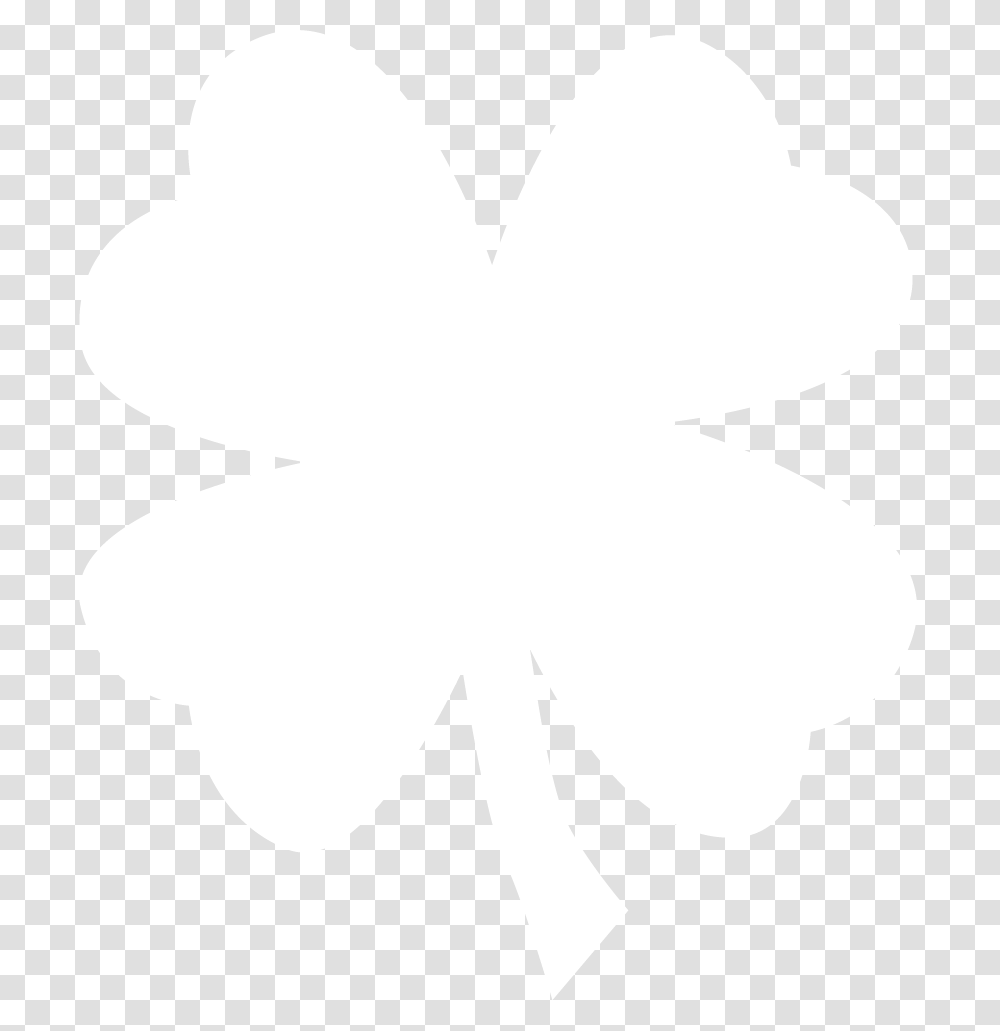Four Leaf Clover White, Texture, White Board, Apparel Transparent Png