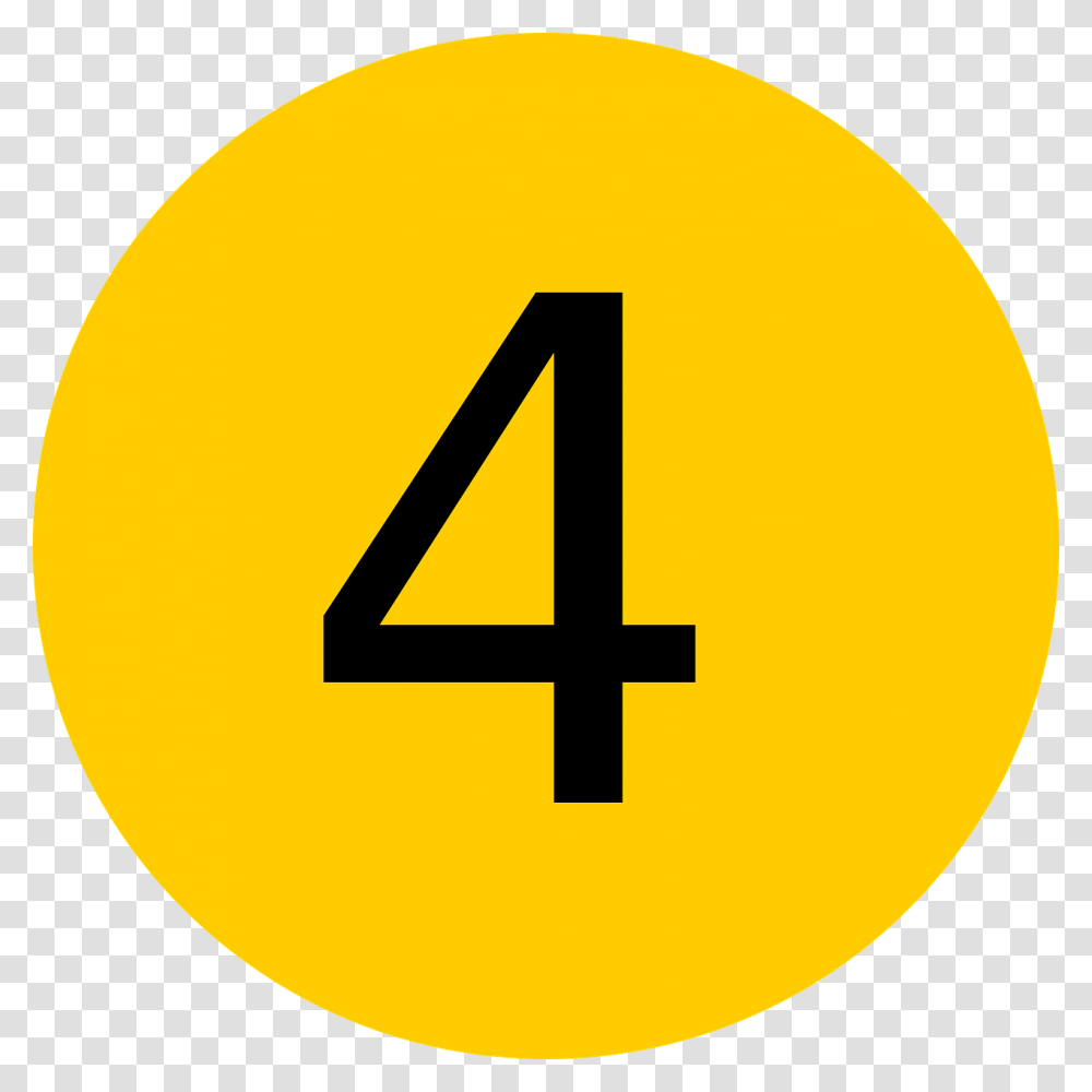 Four Number 4 Symbol Ttc Line 1, Text Transparent Png