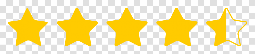 Four Out Of Five Star Rating, Star Symbol Transparent Png