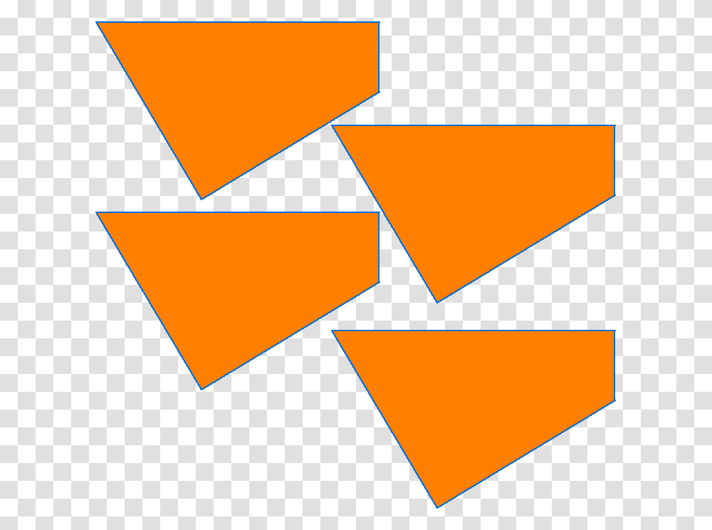 Four Piece Square Puzzle, Triangle, Flyer Transparent Png