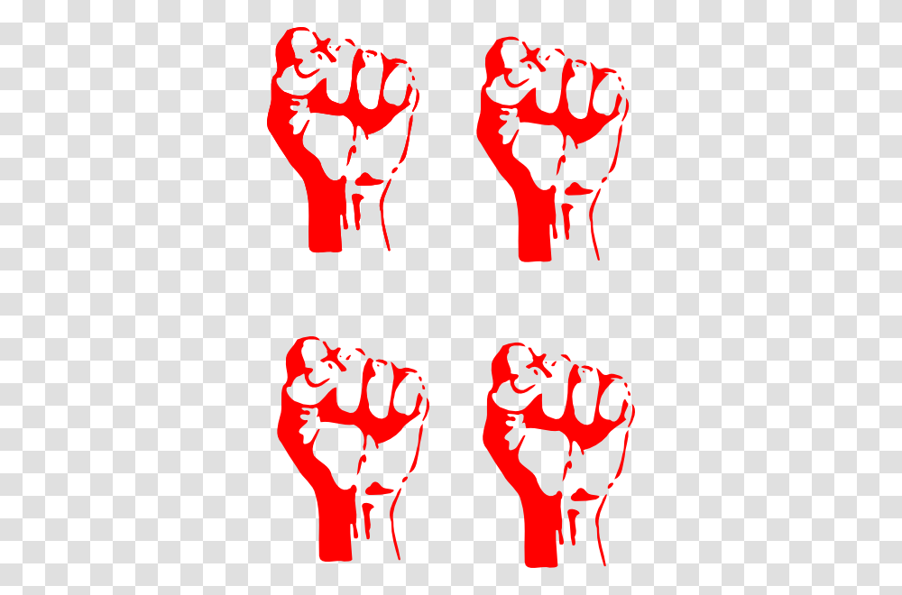 Four Red Fists Clip Art, Hand Transparent Png