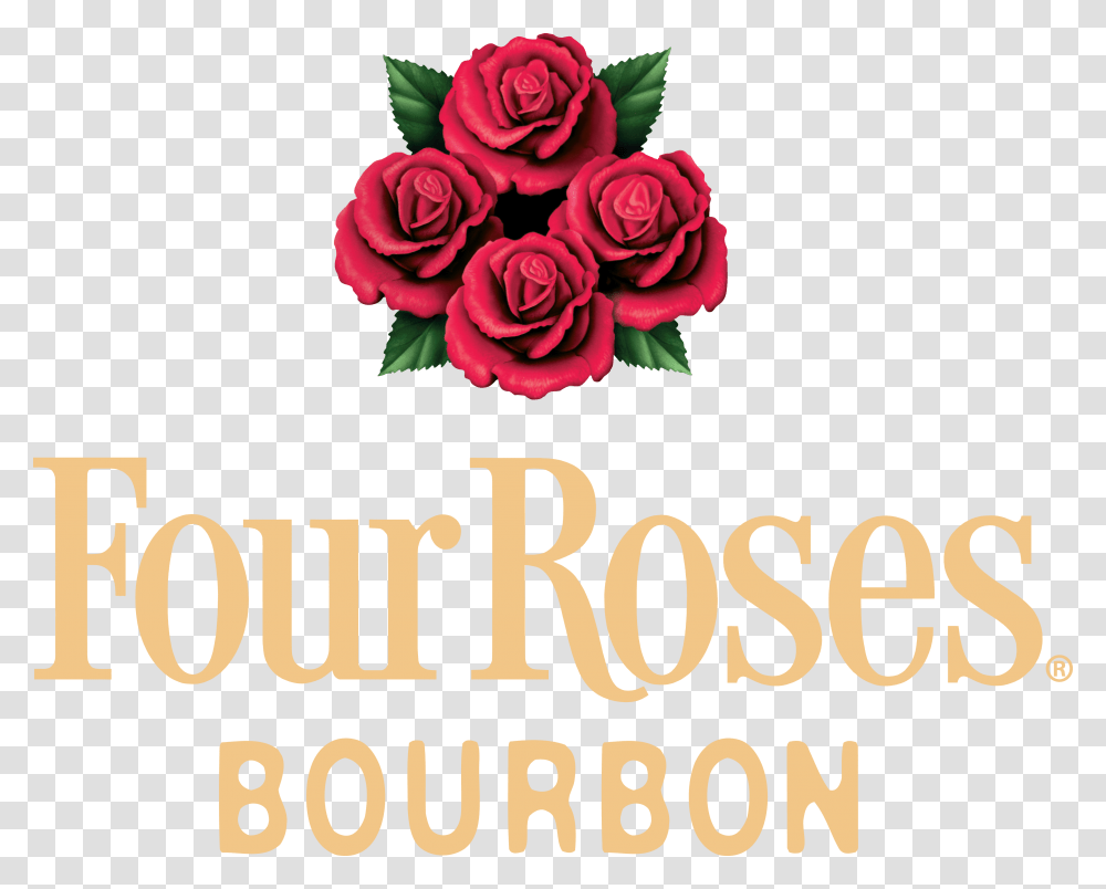 Four Roses Bourbon Logo, Flower, Plant, Blossom Transparent Png