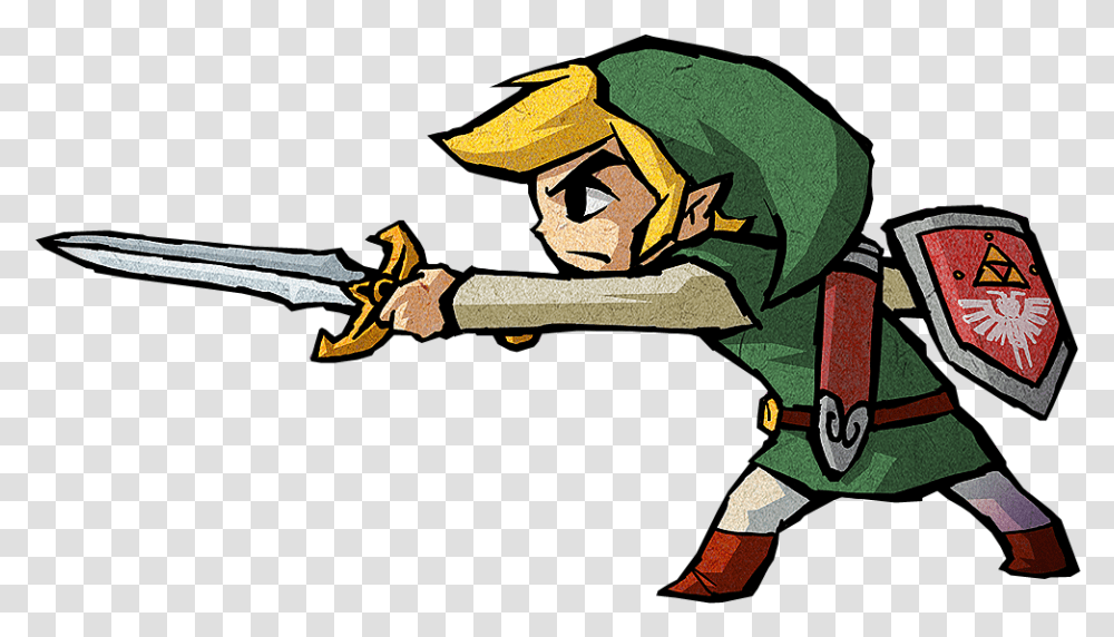 Four Swords Link Wind Waker, Person, Human, Duel, Weapon Transparent Png