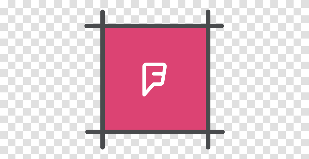 Foursquare Logo Icon Of Colored Outline Rain Gutter Connectors, Symbol, Text, First Aid, Word Transparent Png