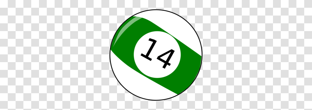 Fourteen Billiard Ball Clip Art, Number, Recycling Symbol Transparent Png