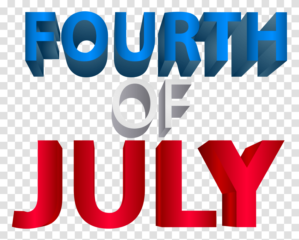 Fourth Of July Clip Art Gallery, Word, Number Transparent Png