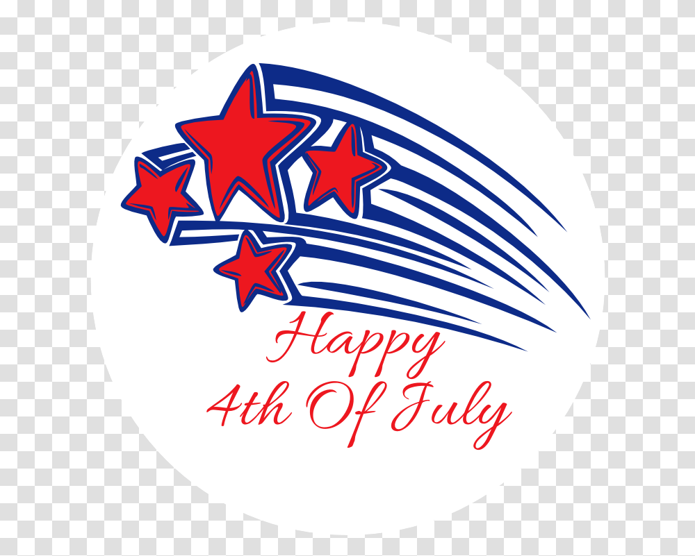 Fourth Of July Static Cling Happy 4th Of July Pin Hd, Star Symbol, Ball, Cap Transparent Png