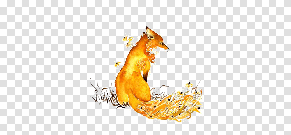 Fox Autumn Tattoo, Wildlife, Mammal, Animal, Red Fox Transparent Png