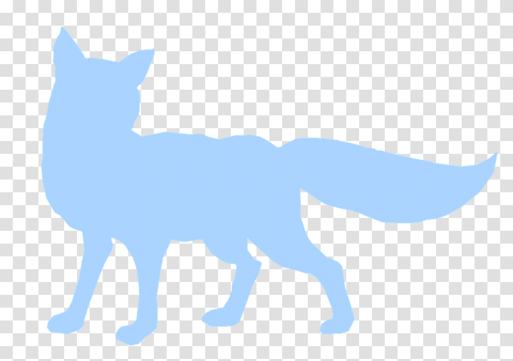 Fox Blue Silhouette Art Wildlife Isolated Clip Art, Mammal, Animal, Wolf, Canine Transparent Png