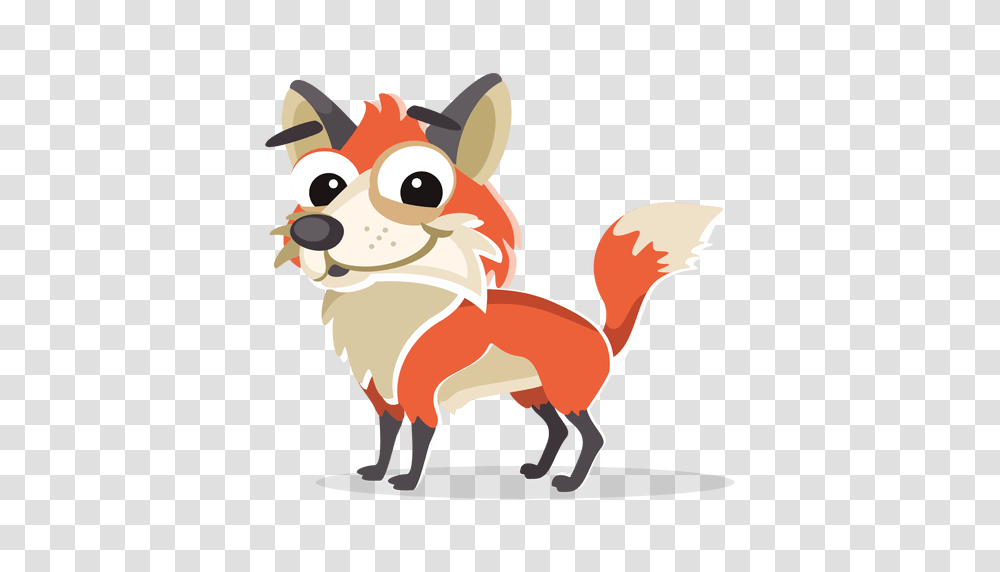 Fox Cartoon, Animal, Mammal, Canine, Wildlife Transparent Png