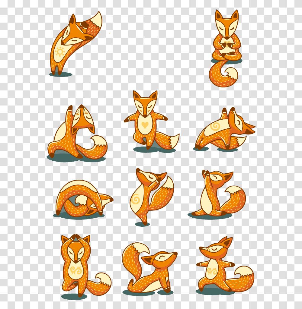 Fox Clip Art Yoga Fox, Animal, Mammal, Cat, Pet Transparent Png