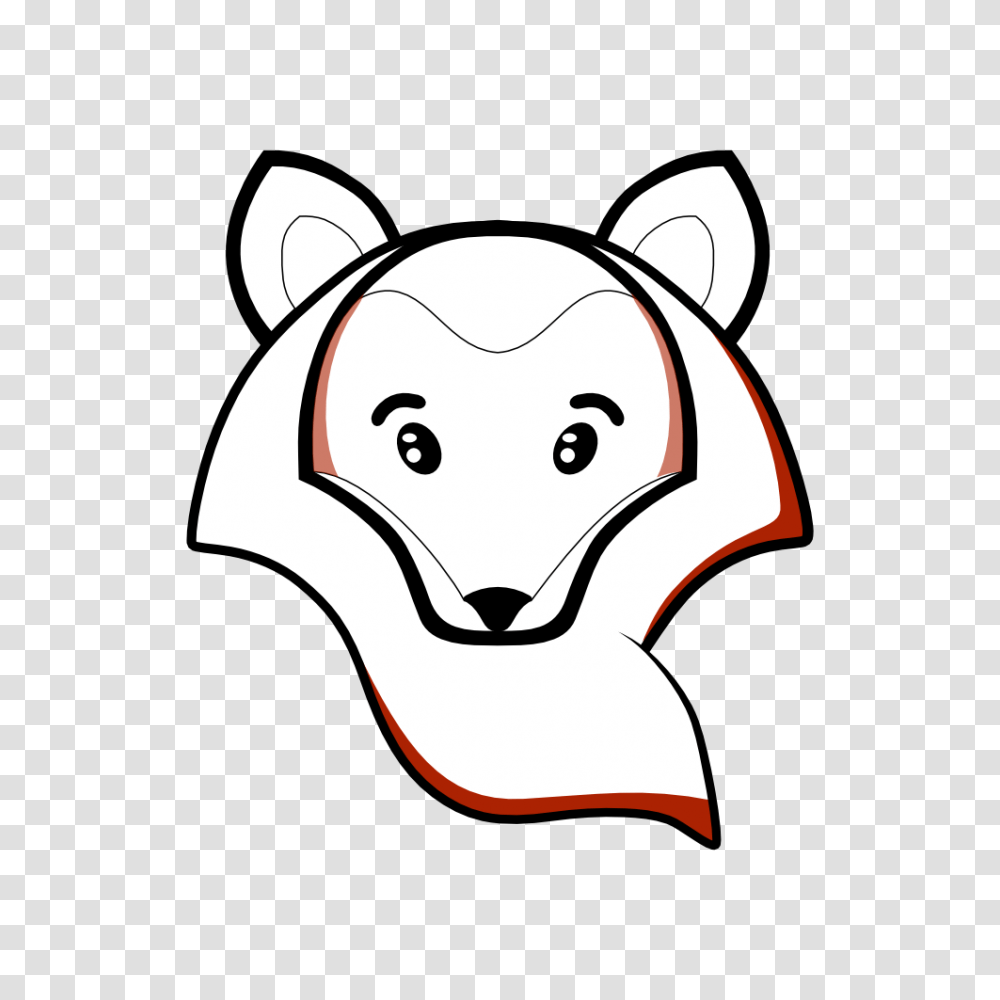 Fox Clipart Black And White, Apparel, Drawing, Doodle Transparent Png