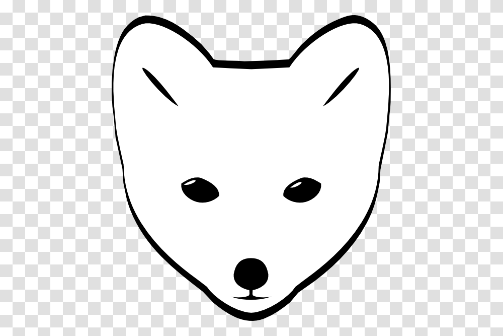 Fox Clipart Black And White, Mask, Stencil, Mammal, Animal Transparent Png