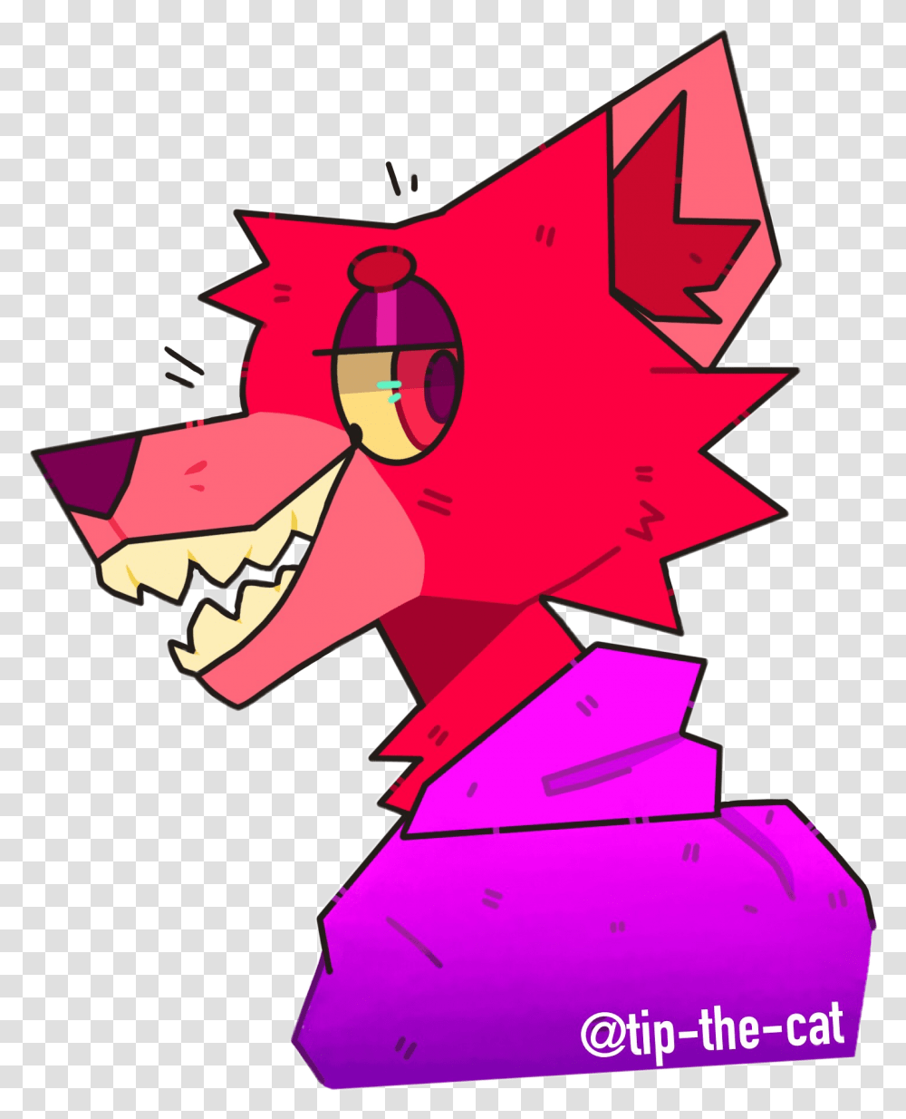 Fox Foxy Fnaf Youtube Youtuber Sticker By Tip Fictional Character, Graphics, Art, Leaf, Plant Transparent Png