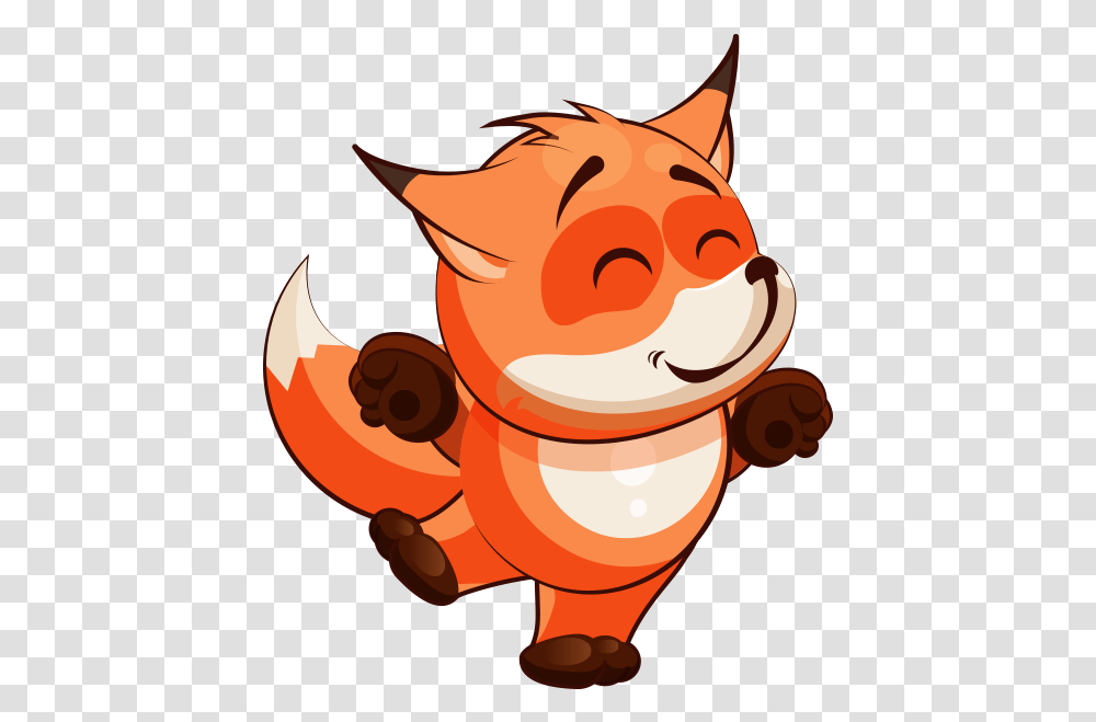 Fox Fun Emoji Stickers Messages Sticker, Outdoors, Animal, Nature Transparent Png