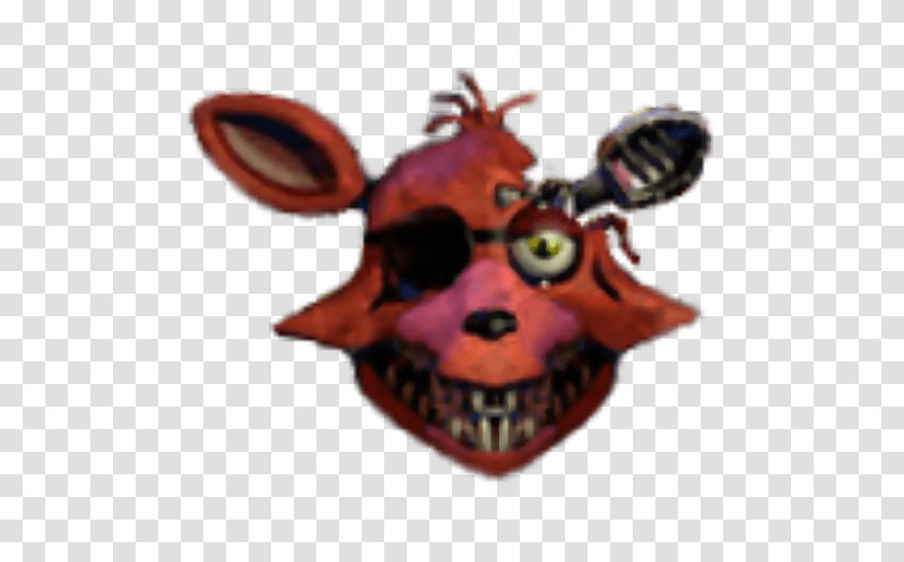 Fox Head Lol Fnaf Withered Foxy Head, Face, Person Transparent Png