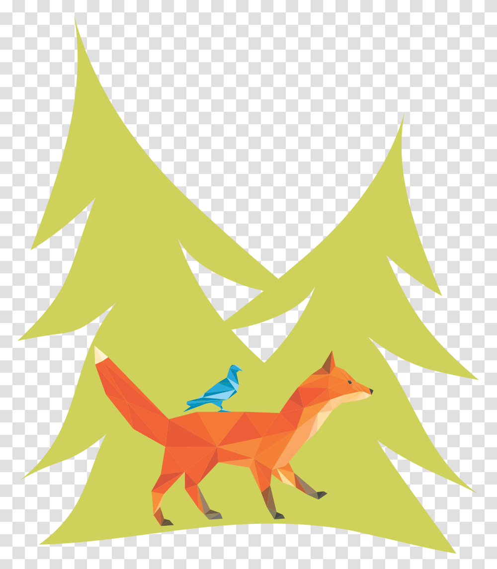 Fox In Trees Red Fox, Wildlife, Mammal, Animal, Canine Transparent Png