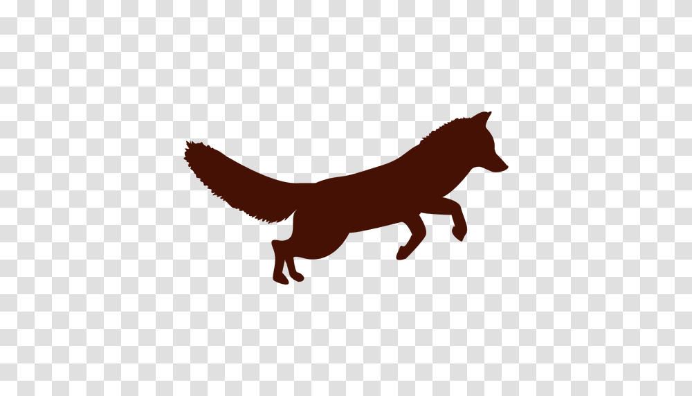 Fox Jumping Silhouette, Animal, Horse, Mammal, Wolf Transparent Png