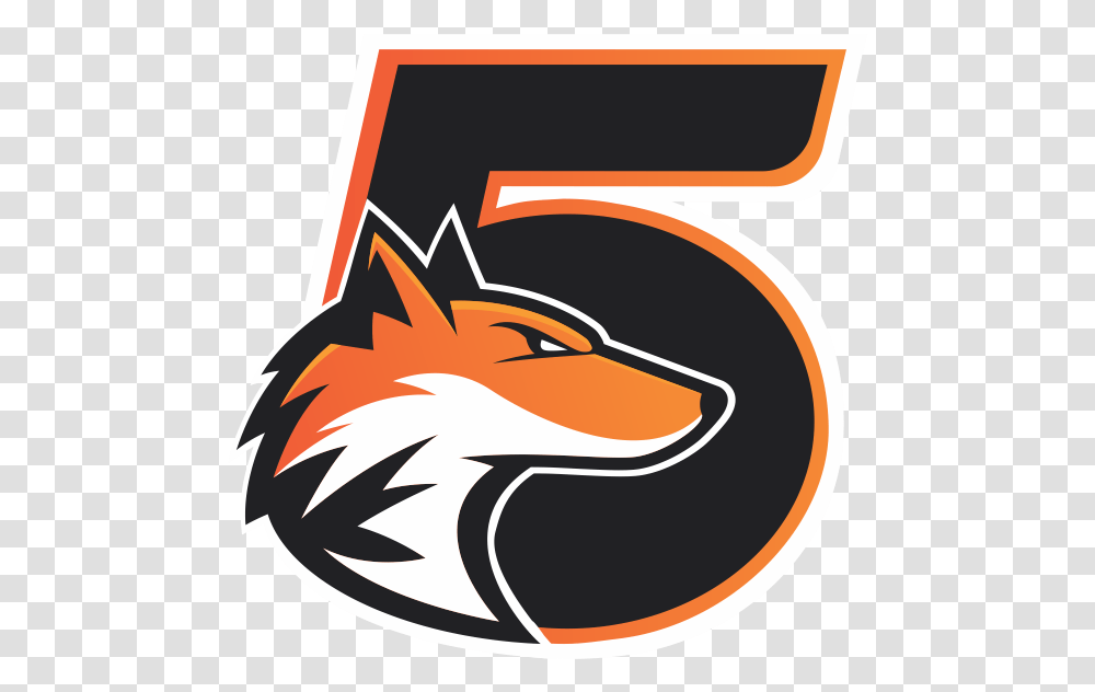 Fox Mascot Logo Free, Number, Label Transparent Png