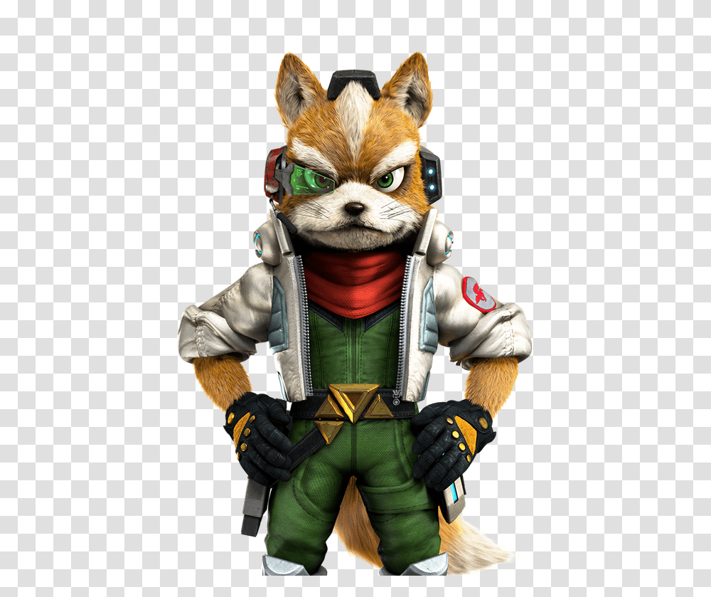 Fox Mccloud Clip Art Star Fox Zero Fox, Mascot, Toy, Figurine Transparent Png