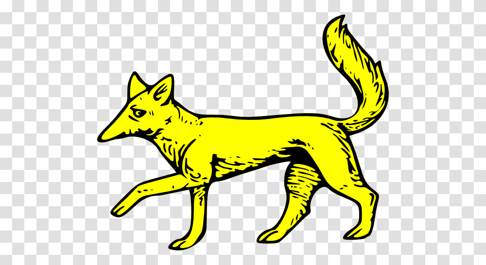 Fox Passant Clip Art Free Vector, Animal, Mammal, Coyote, Wildlife Transparent Png