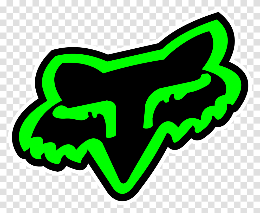 Fox Racing Green Logo Decal Sticker Choose Size 3m Laminated Racing Fox Logo, Label, Text, Symbol, Goggles Transparent Png