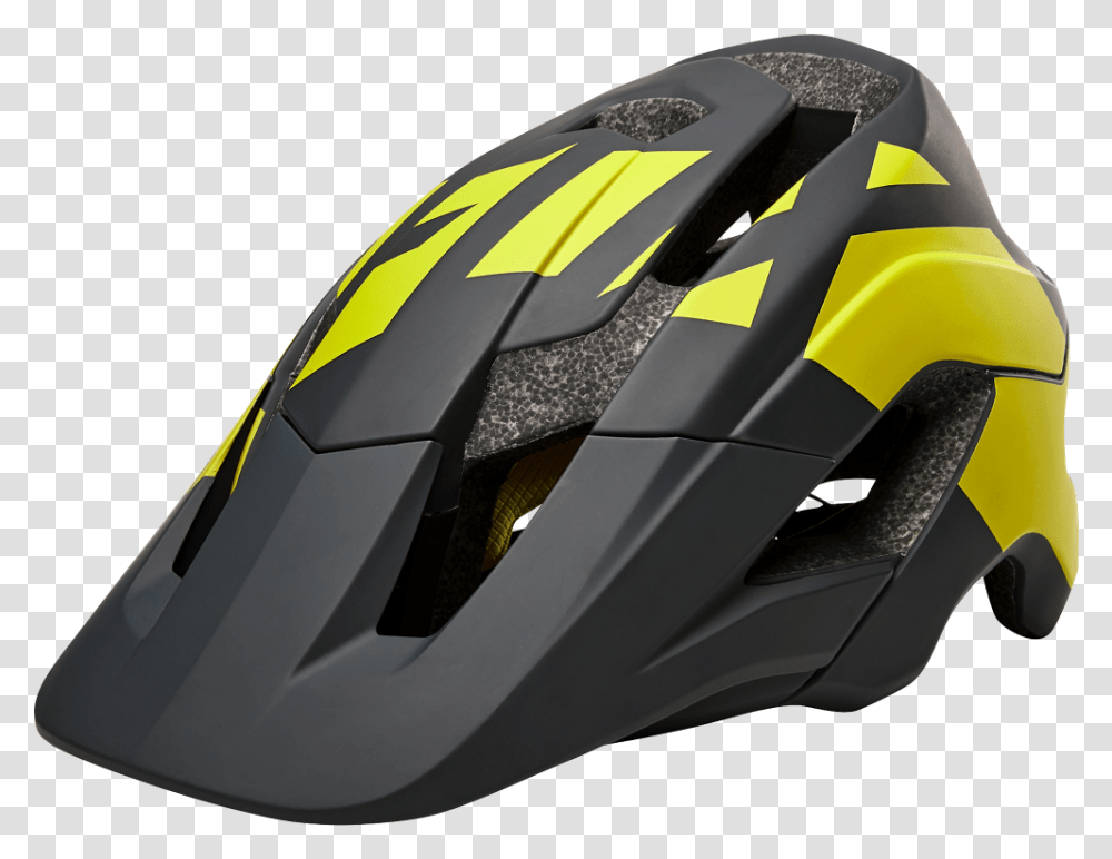 Fox Racing Mountain Bike Helmet Yellow, Apparel, Crash Helmet Transparent Png