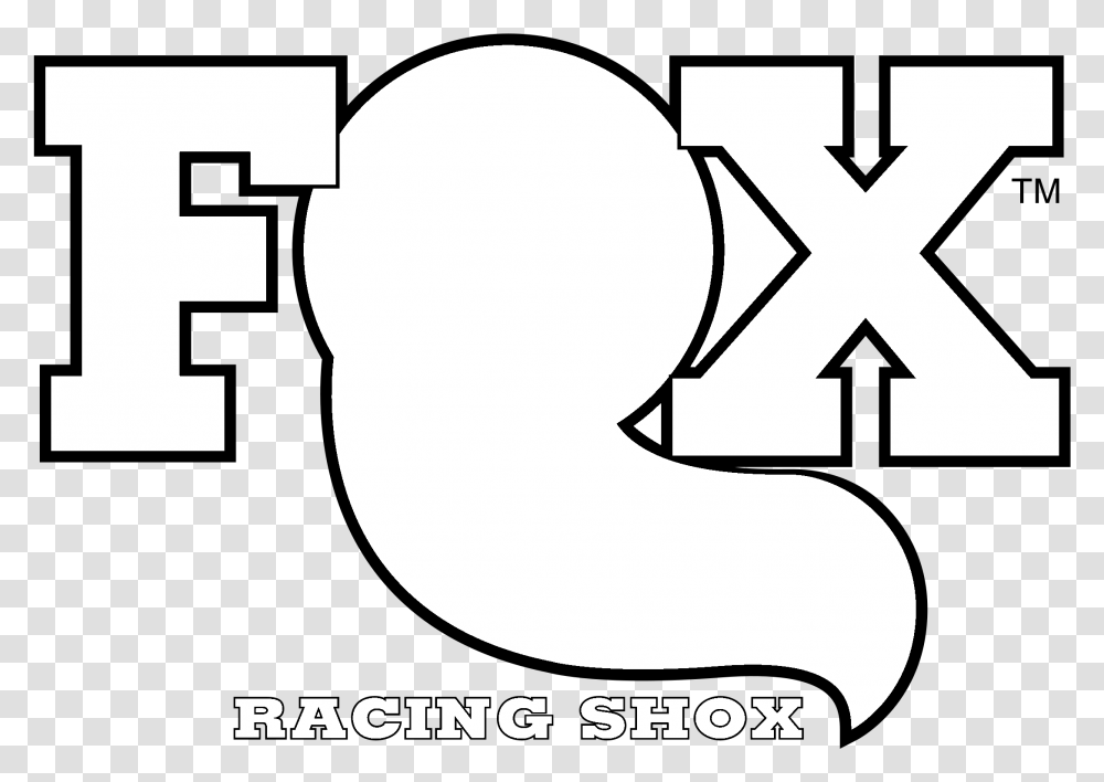 Fox Racing Shox Logo Black And White Poster, Alphabet, Axe Transparent Png