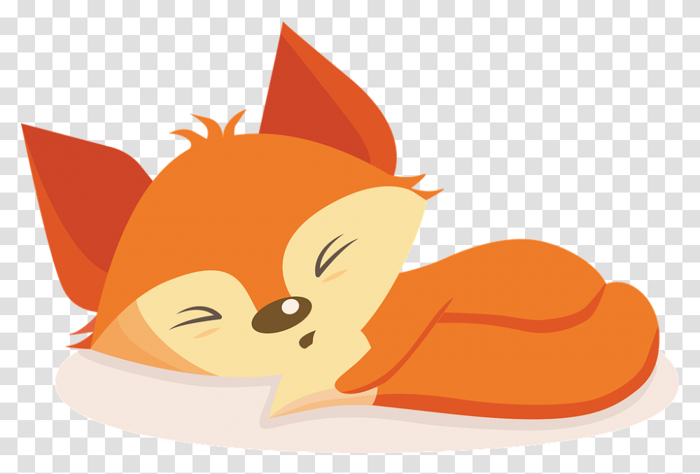 Fox Redhead Dream Fauna Forest Vacation Cute Cute Sleeping Baby Fox Art, Animal, Drawing, Toy Transparent Png